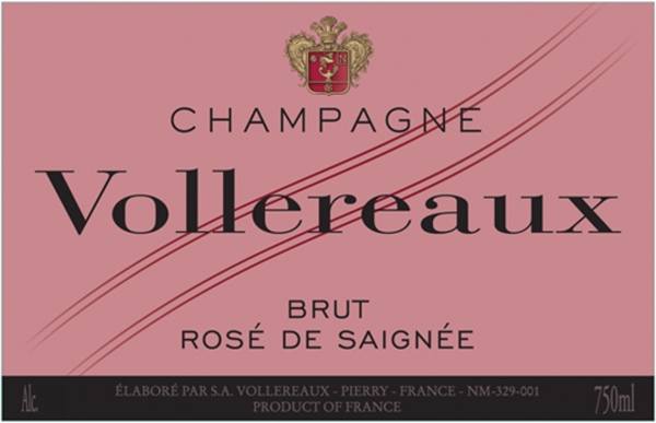 Vollereaux Brut Rose De Saignee Champagne