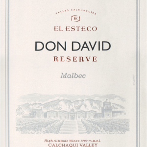 El Esteco Malbec Don David Reserve 2019