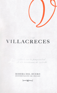 Villacreces Ribera Del Duero 2016