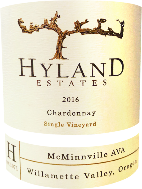 Hyland Estates Chardonnay Mcminnville Willamette Valley 2016