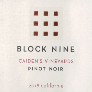 Block Nine Caiden's Vineyard Pinot Noir 2018