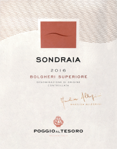 Poggio Al Tesoro Sondraia 2016