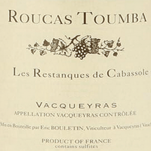 Roucas Toumba Vacqueyras Les Restanques De Cabassole 2015