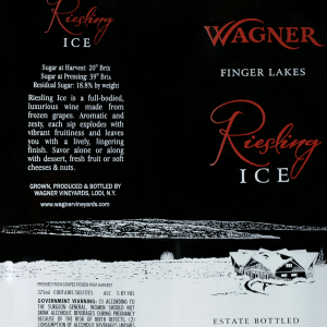 Wagner Reisling Ice Wine 2018