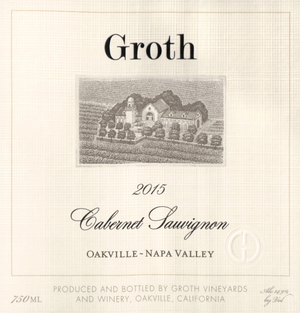 Groth Cabernet Sauvignon Oakville 2015