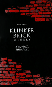 Klinker Brick Lodi Old Vine Zinfandel 2016