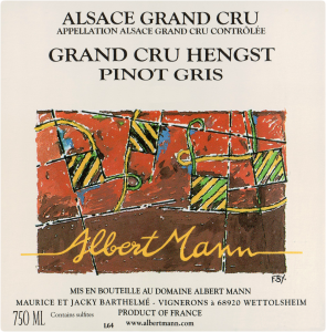 Albert Mann Pinot Gris Hengst 2017