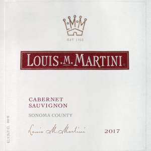 Louis Martini Sonoma Cabernet Sauvignon 2017