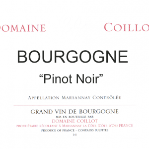 Domaine Coillot Bourgogne Rouge 2018