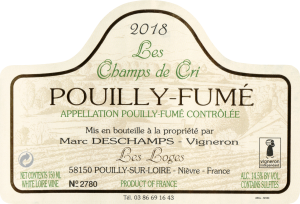 Marc Deschamps Pouilly Fume Les Champs De Cri 2018