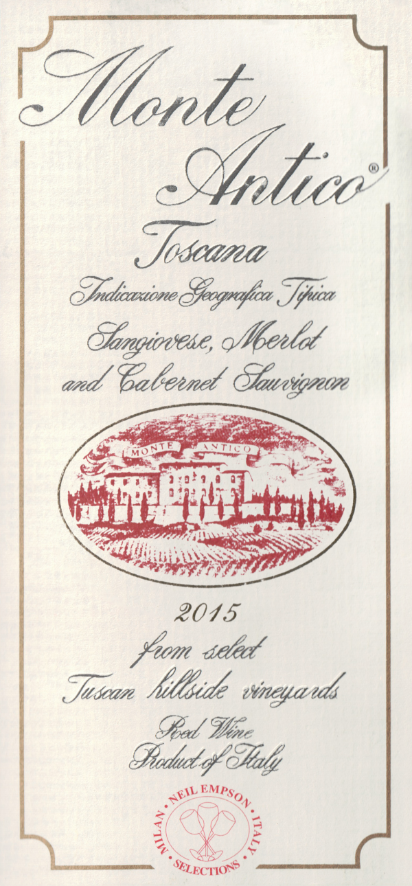 Monte Antico Rosso Toscana 2015