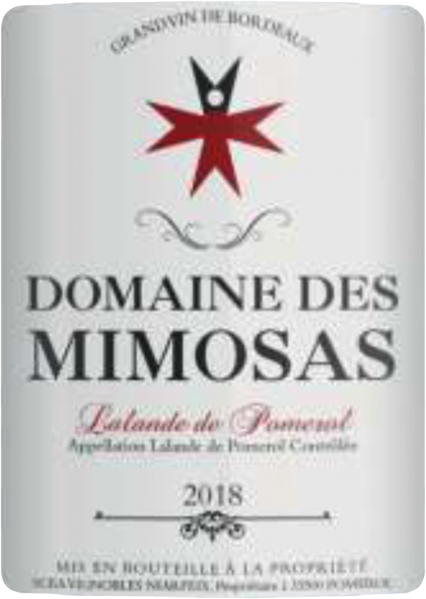 Domaine Des Mimosas Lalande De Pomerol 2018