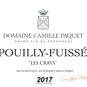 Famille Paquet Pouilly Fuisse Les Crays 2017