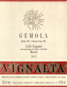 Vignalta Gemola Colli Euganei Riserva 2013