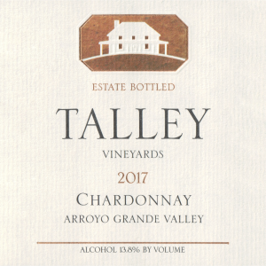 Talley Vineyards Estate Chardonnay Arroyo Grande 2017