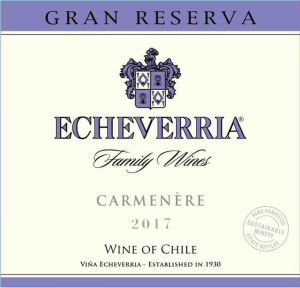 Echeverria Carmenere Gran Reserva 2017