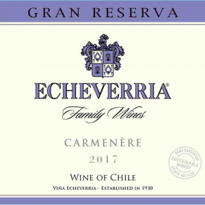 Echeverria Carmenere Gran Reserva 2017