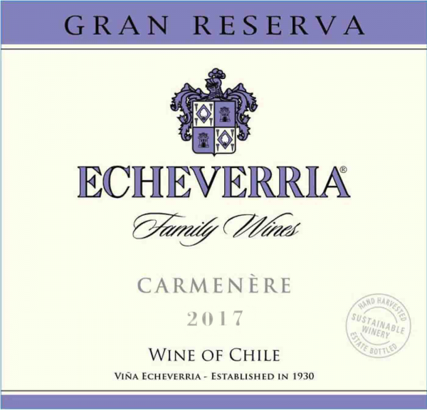 Echeverria Carmenere Gran Reserva 2017