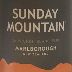 Sunday Mountain Sauvignon Blanc 2019