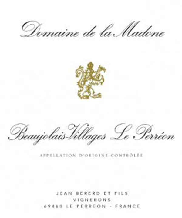 Domaine De La Madone Perreon Beaujolais Nouveau 2020
