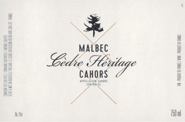 Chateau Du Cedre Cahors Heritage 2018