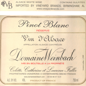 Weinbach Pinot Blanc Reserve 2018