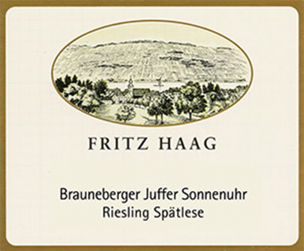 Fritz Haag Brauneberger Juffer Sonnenuhr Spatlese Riesling 2018