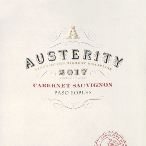 Austerity Cabernet Sauvignon 2017