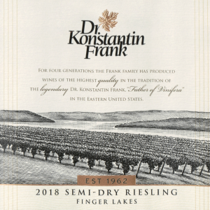 Dr. Konstantin Frank Semi Dry Riesling 2018